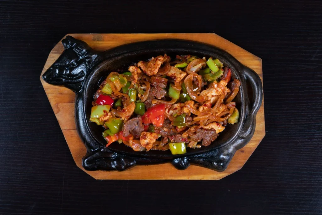 Beef in black bean sauce